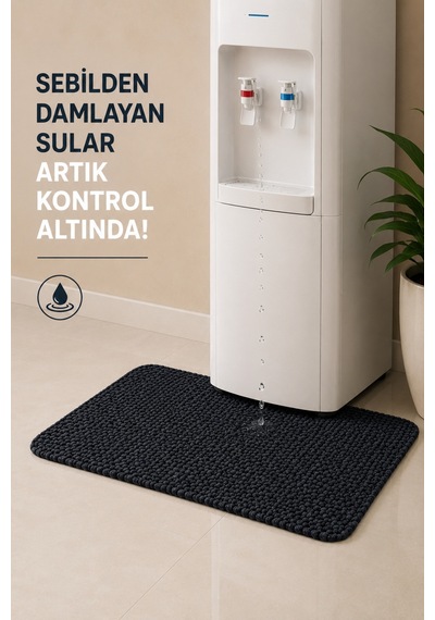 Su Emici Sebil Önü Matı Halı Siyah