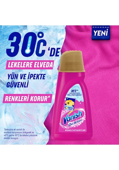 Vanish Oxi Action Renkliler İçin Deterjan ve Leke Çıkarıcı Sıvı 1 L