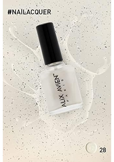 Sedefli Beyaz Oje 28 - Yüksek Pigmentli Uzun Süreli Kalıcılık Hızlı Kuruma - Nail Lacquer 28