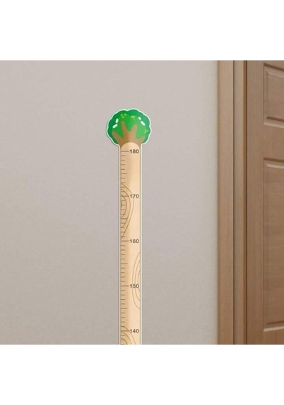Sevimli Figürlü Çocuk Odası Boy Ölçer Sticker 180 Cm 0 - 12 Ay