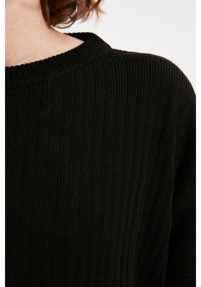Ersefa Tarz Kadın Modern Moda Normal Bel Boru Paça Bisiklet Yaka Basic B siyah Ersefa Tarz Kadın Modern Moda Normal Bel Boru Paça Bisiklet Yaka Basic B siyah
