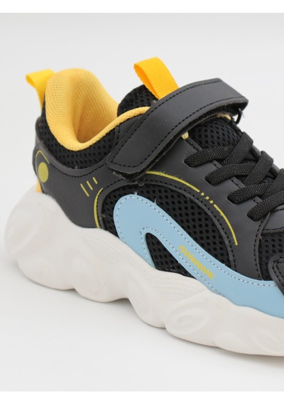 Cool Kelvin 31-36 Siyah Çocuk Spor Ayakkabı-siyah Siyah