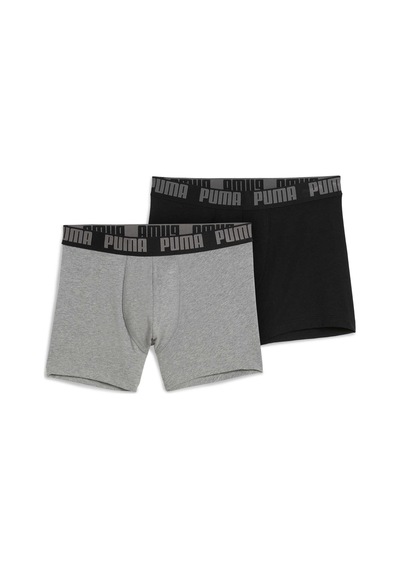Puma Kısa Kesim Erkek Boxer 2li Paket 938320 03 Gri