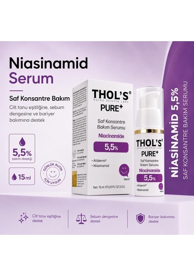 's Pure+ Niacinakarın Bölgesi 5,5% Saf Konsantre Bakım Serumu - 15 Ml