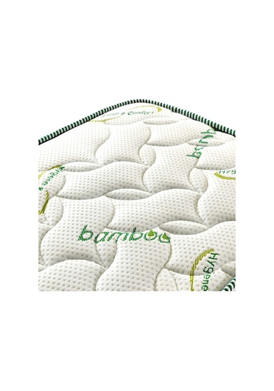 Uzunbebe 100X200 Opalin Bamboo Lüx Ortopedik Yaylı Yatak (Yastık Hediyeli)