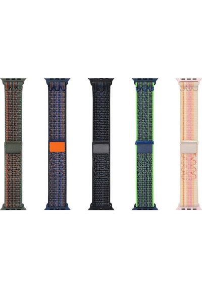 Watch Ultra 49mm Krd-91 Mtr Hasır Kordon Strap Kayış - Blue Ribbon
