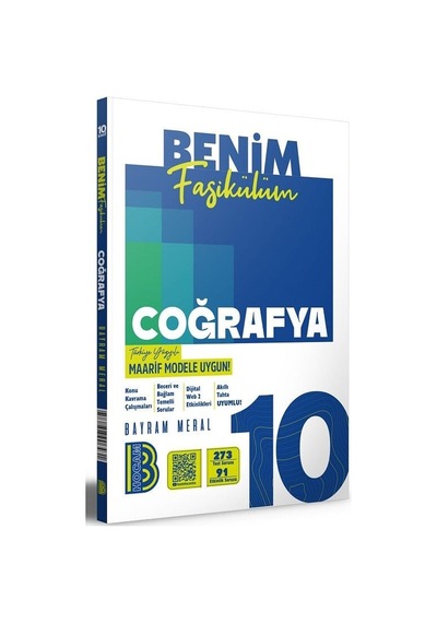 2027 Benim Hocam 10. Sınıf Coğrafya Maarif Model Benim Fasikülüm - Bayram Meral