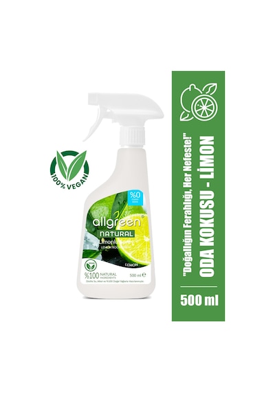 Allgreen Limon Kokulu Oda Kokusu Sprey 500 ML