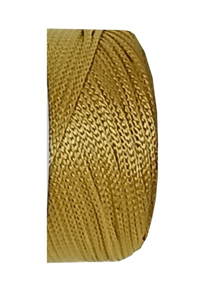 2 Mm - 200 Gr Polyester Açık Sarı Gold Makrome Ipi Polyester Makrome Ip Supla Ip Ve Çanta Ipliği