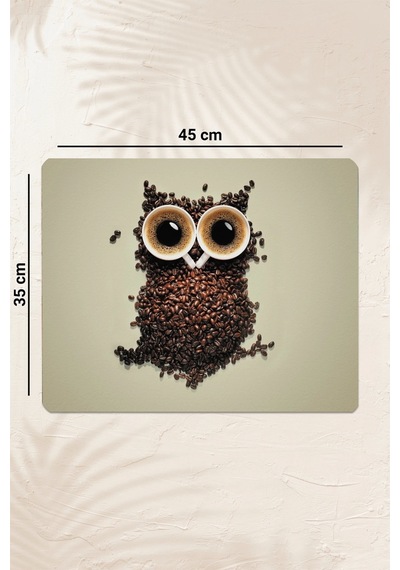 Valerine Life Kahve Makinesi Matı Sıvı Geçirmez Kaymaz Yıkanır Çaycı Çay Espresso Makinesi Pad 35x45 Krem