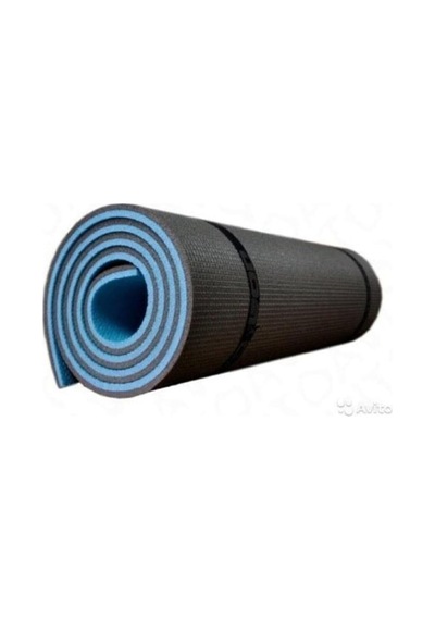 Slipt Çift Taraflı Yoga Minderi Ve Spor Matı, 180x61 Cm, 10mm, Mavi Diğer