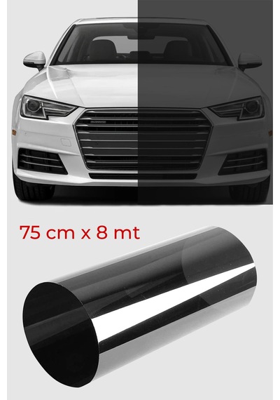 Cam Filmi Siyah Amerikan Çizilmez  Orta ton 75 CM x 8 M