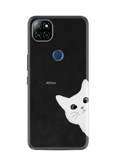 Casper Via E30 Plus Kılıf Resimli Desenli Silikon Platinium Series Çılgın Kedi 1895