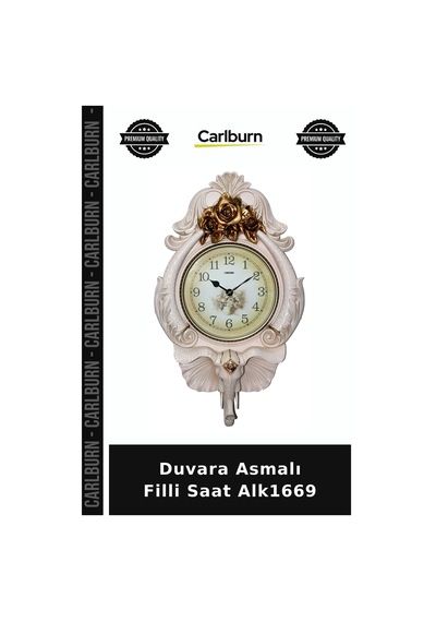 Özel Üretim Dekoratif Duvar Saati Salon Hediye Ev Aksesuarı Duvara Asmalı Filli Saat Alk1669 Çok Renkli