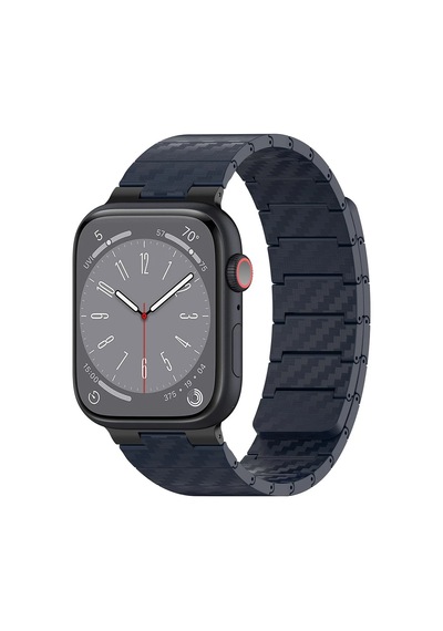 Movenchy - 663 - Watch 45mm Carbon Steel Kordon - Myceshop - - Lacivert