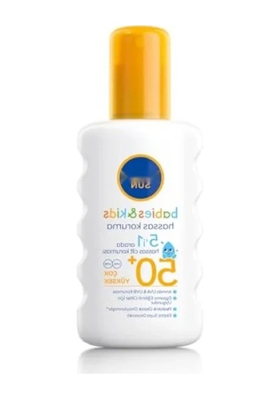 Hassas Ciltler İçin Yüksek Spf50 Güneş Koruyucu Vücut Spreyi 200 Ml