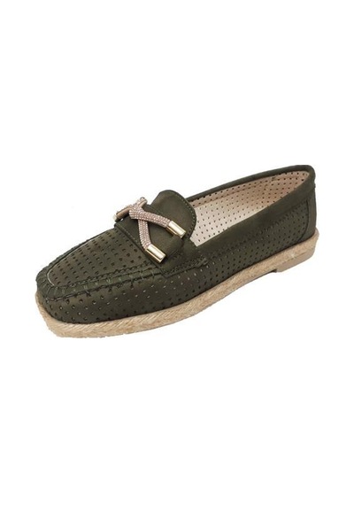 Fendii 035 Süet Trend Fashion Kadın Ayakkabı Yeşil
