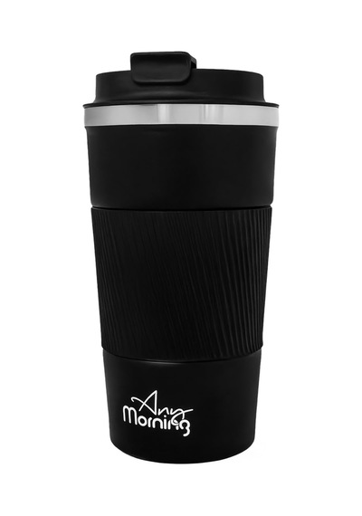 Any Morning 500 Ml Paslanmaz Çelik Termos Mug, Kaymaz Silikon Hal