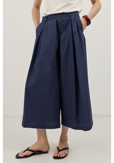 Antioch Pileli Culotte Pantolon Lacivert