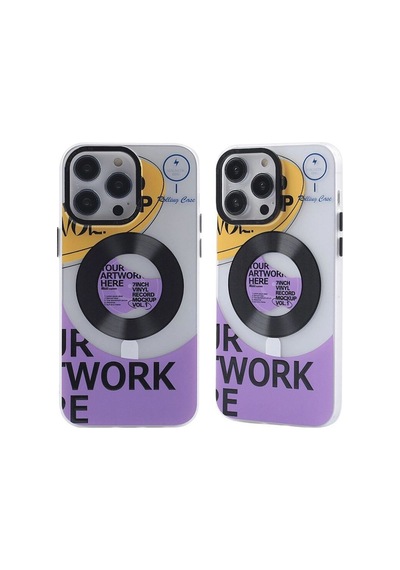 Apple İphone 13 Pro Max Kılıf Apollo Magneticsafe Desenli Kapak - Apollo Şeffaf