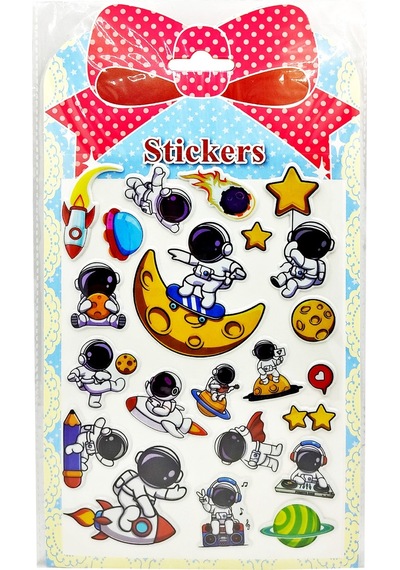 Sticker Kabartmalı Stiker Defter Planlayıcı Etiket Yqa012 -20x14cm - Moon Astranot