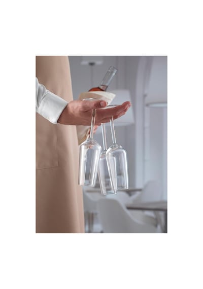 Allegra Glass Champagne Stemware 6 Pcsset Beyaz