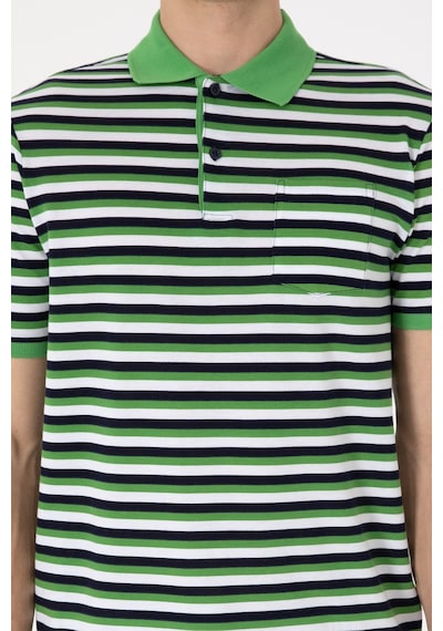 U.S. Polo Assn. Erkek Regular Fit Polo Yaka Yeşil Tişört 50306794-VR054