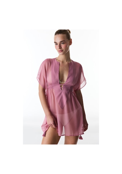 Penti Gül Pembesi Basic Kaftan