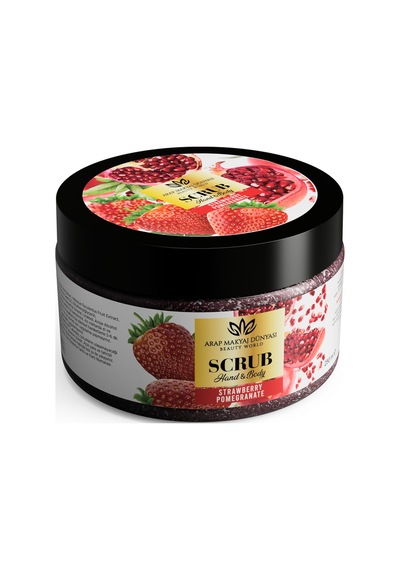 Arap Makyaj Dünyası Çilek ve Nar Özlü El & Vücut Peeling 250 G