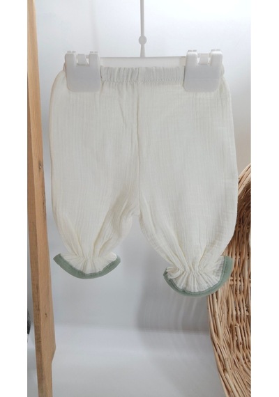 Gros Shop Yeni Doğan Burümcük Müslin Kumaş %100pamuk 4 Lü Hastane Çıkış Set Yeşil