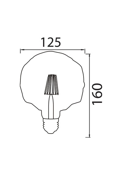 Horoz Rustic Crystal Led Filament Ampul