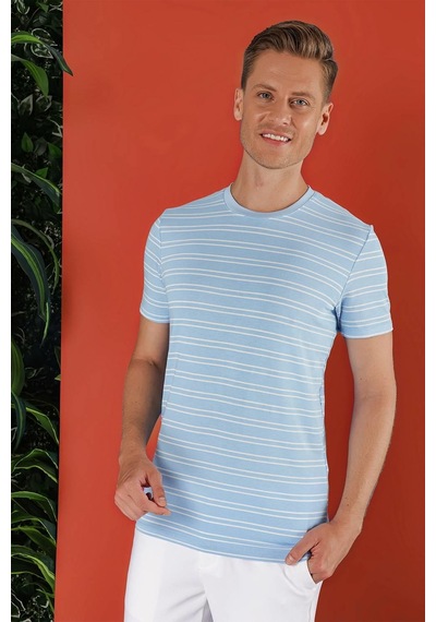Efor Ts 851 Mavi Spor T-shirt Mavi