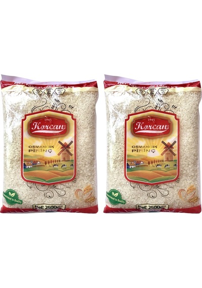 Korcan Osmancık Pirinç 2 x 2500 G