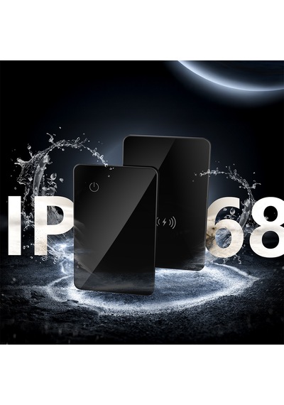 Micflip P045 Suya Dayanıklı AppleiOs UyumluVe Android Uyumlu Wireless Özellikli Akıllı Takip Kartı Siyah