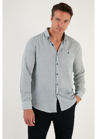 Buratti % 100 Pamuklu Slim Fit Uzun Kollu Erkek Gömlek Cf21S111498 Haki Buratti % 100 Pamuklu Slim Fit Uzun Kollu Erkek Gömlek Cf21S111498 Haki