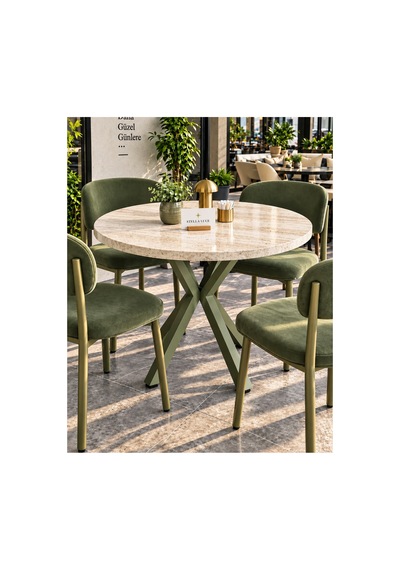Kalınlaştırmalı Mutfak Cafe Balkon Bahçe Restoran Yemek Masası 70x70 Yeşil Traverten Yuvarlak Beyaz - Mermer - Yeşil Beyaz - Mermer - Yeşil Kalınlaştırmalı Mutfak Cafe Balkon Bahçe Restoran Yemek Masası 70x70 Yeşil Traverten Yuvarlak Beyaz - Mermer - Yeşil Beyaz - Mermer - Yeşil