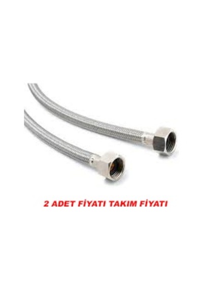 2 Adet Klozet İçin Flex Bağlantı Çelik Spiral Hortum