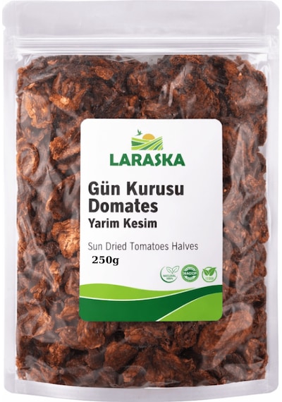 Güneşte Kurutulmuş Domates Yarım Kesim 250g Sun Dried Tomatoes Halves 250 G