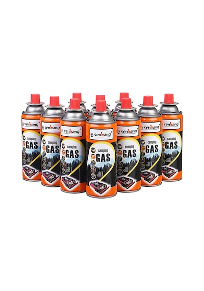 Senbang Kamp Ocak Gazı Valfli Kartuş 227gr - 10 Adet Açık Kahverengi