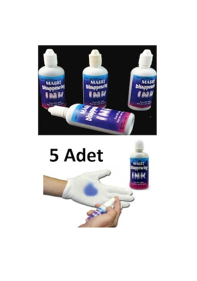 5 Adet Sihirli Şaka Mürekkebi Çok Renkli