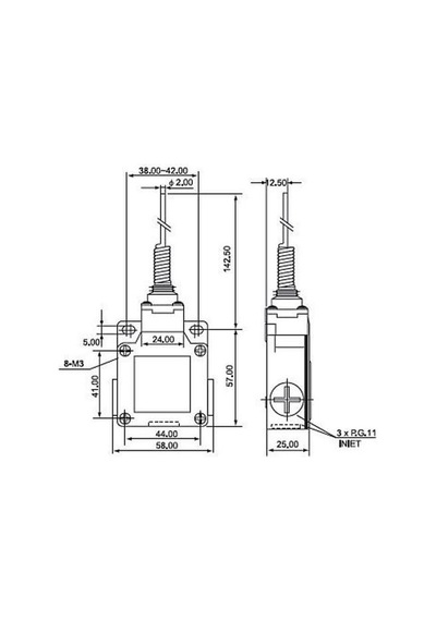 Cntd Csa-061 Ip66 Metal Limit Switch
