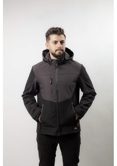 Vatan Tekstil Erkek Softshell Kışlık Kapüşonlu Mont Rüzgar Geçirmez Su İtici İçi Polarlı Kırmızı Siyah Siyah Füme Vatan Tekstil Erkek Softshell Kışlık Kapüşonlu Mont Rüzgar Geçirmez Su İtici İçi Polarlı Kırmızı Siyah Siyah Füme