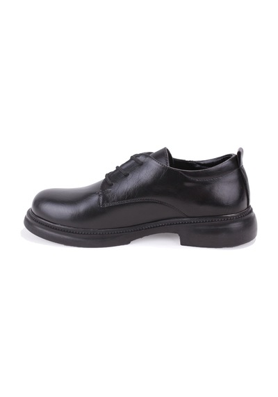 Dagoster Dza07-8892680 Siyah Günlük Bağcıklı Loafer Kadın Ayakkabı Siyah