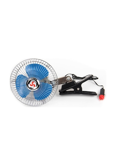 Araç Içi Vantilatör Oto Pervane 10" 12 Volt Uyumlu Mandallı Çakmaklık Girişli