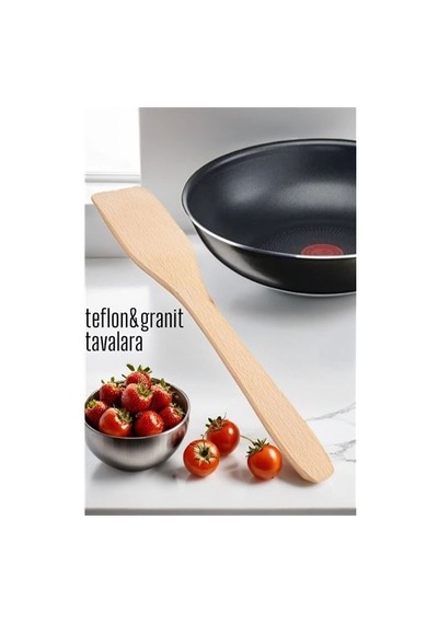 Ahşap Spatula Doğal Gürgen Ağacı 717902