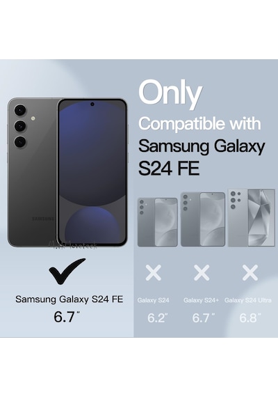 Samsung Galaxy S24 Fe Uyumlu Kılıf Mat Magsafe Özellikli Renkli Kenarlı