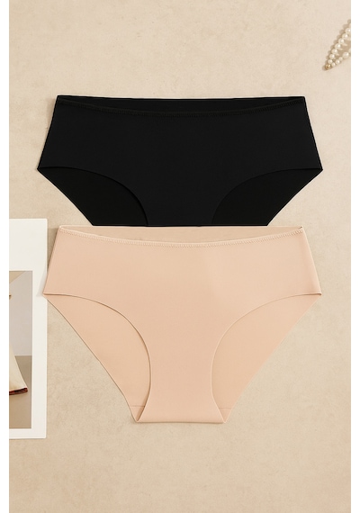 2 Li Lazer Kesim Dikişsiz Basic Iz Yapmaz Külot Ko5500lzr-1 Ten