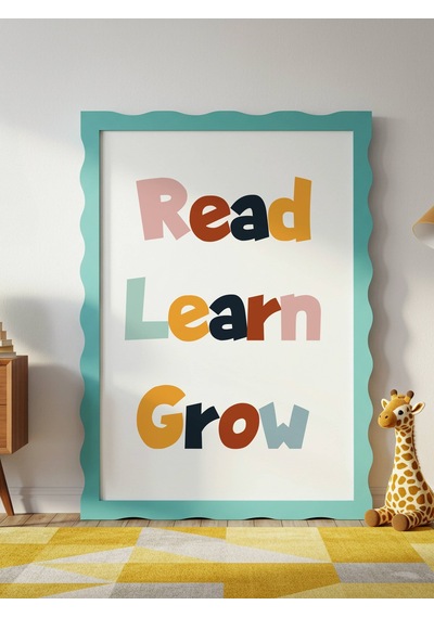 Read Learn Grow Dijital Baskı Poster V3 Çerçevesiz