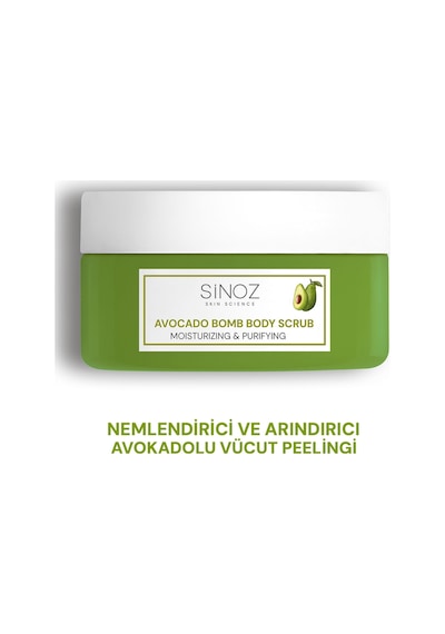 Sinoz Avokado Bomb Nemlendirici Ve Arındırıcı Vücut Peeling 300 G