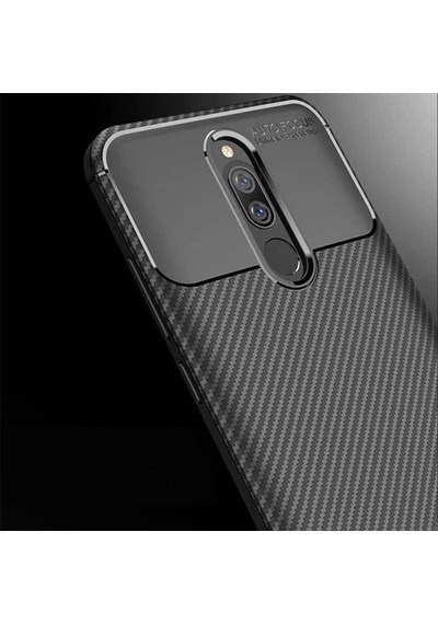 Xiaomi Redmi 8 Kılıf Zore Negro Silikon Kapak Kahverengi